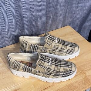 Plaid Slip-On Women Shoes